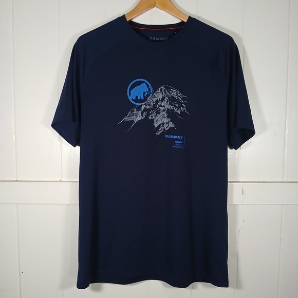 Mammut Other - Mammut Moench Switzerland Graphic T-Shirt Mens Large Navy 1017-04500